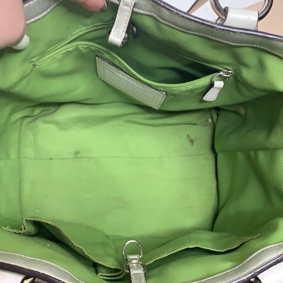 COACH Bees And Flowers Appliqué Burlap And Leather - Picture 12 of 14